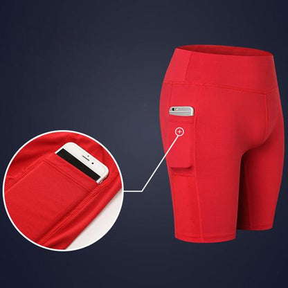 All Seasons Yoga Shorts Stretchable With Phone Pocket - BIT OF THIS BIT OF THAT