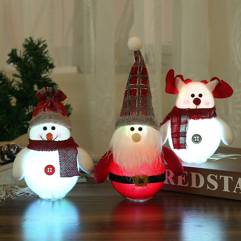 Christmas Decorations LED Santa Claus Snowman Ornaments - BIT OF THIS BIT OF THAT