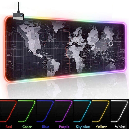 Dragon RGB Gaming Mouse Pad World Map - BIT OF THIS BIT OF THAT