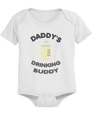 Daddy's Drinking Buddy Cute Baby Bodysuit - - BIT OF THIS BIT OF THAT