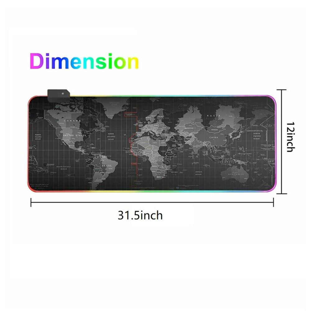 Dragon RGB Gaming Mouse Pad World Map - BIT OF THIS BIT OF THAT