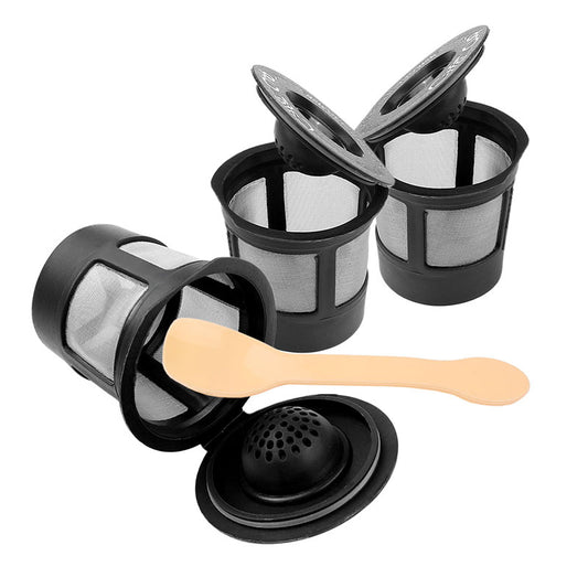 3pcs Reusable Coffee Filter Pod with Spoon - BIT OF THIS BIT OF THAT