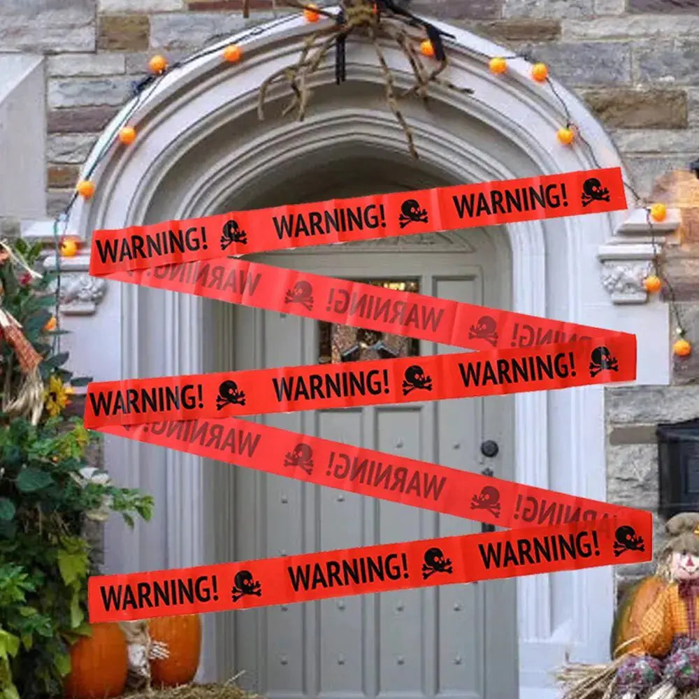 Halloween Warning Caution Tape - Warning Line Halloween Decoration - BIT OF THIS BIT OF THAT