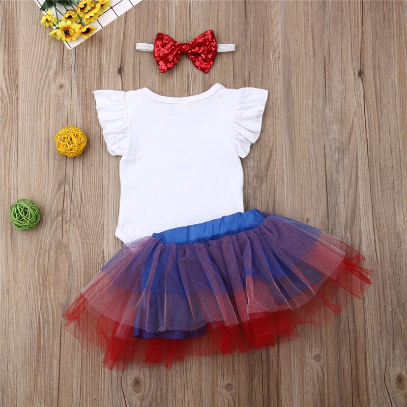 Fashion Newborn Baby Girl Sets 4th of July Clothes - BIT OF THIS BIT OF THAT