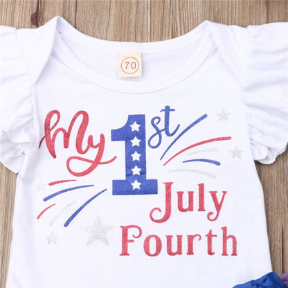 Fashion Newborn Baby Girl Sets 4th of July Clothes - BIT OF THIS BIT OF THAT