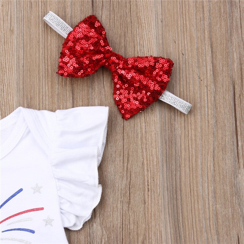 Fashion Newborn Baby Girl Sets 4th of July Clothes - BIT OF THIS BIT OF THAT