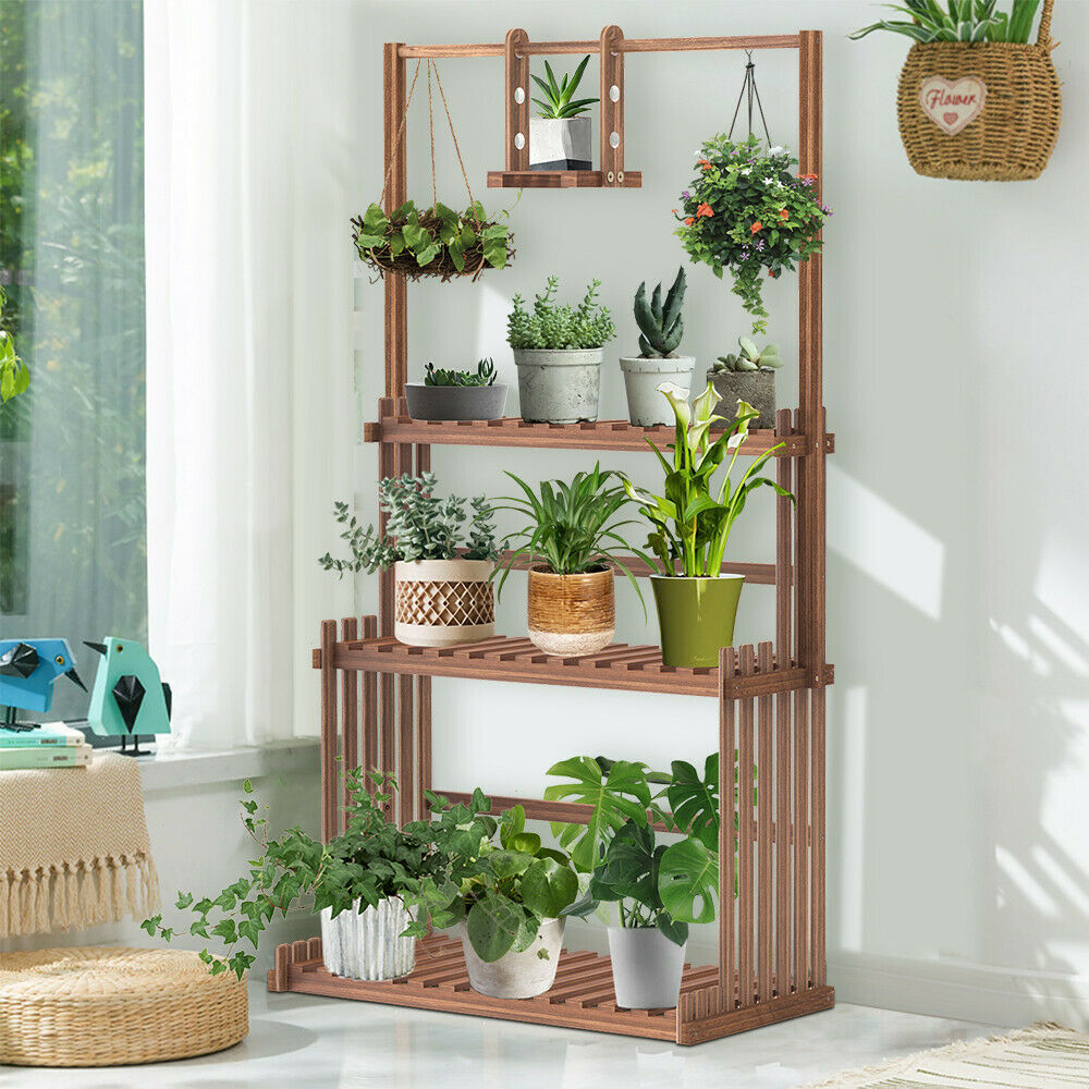 3 Tier Wooden Plant Home Decor Stand - BIT OF THIS BIT OF THAT