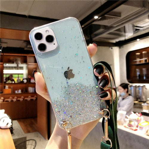 Sparkly Protective Case for iPhone with Strap - BIT OF THIS BIT OF THAT