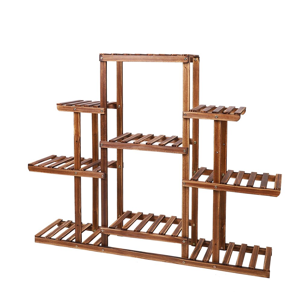 Indoor 9 Tier Wooden Plant Home Decor Stand - BIT OF THIS BIT OF THAT