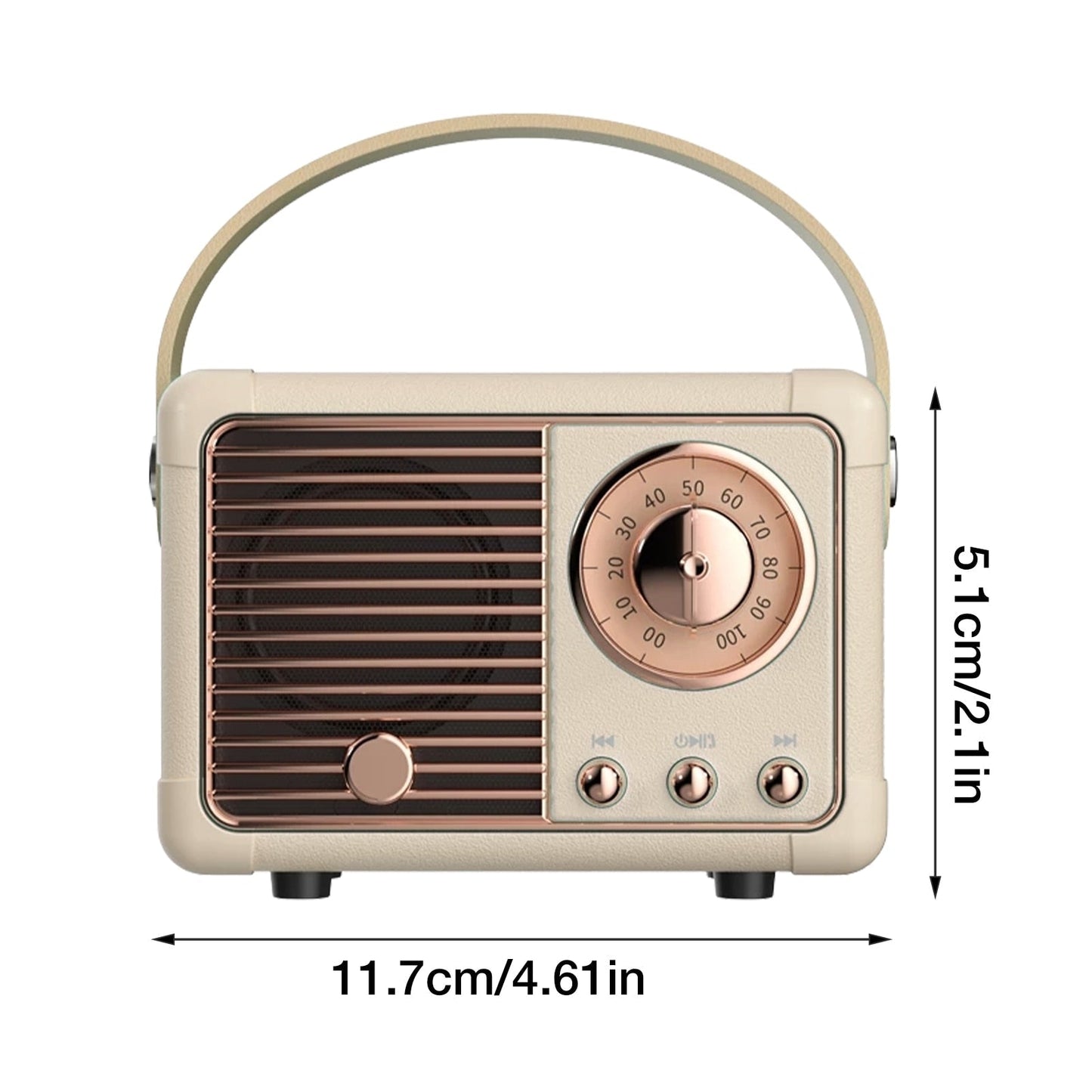 Bluetooth Compact Retro Speakers with Radio - BIT OF THIS BIT OF THAT