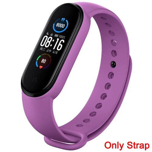 Strap for Xiaomi Mi Band 3 4 5 6 7 Sport Bracelet Silicone Wrist Strap - BIT OF THIS BIT OF THAT