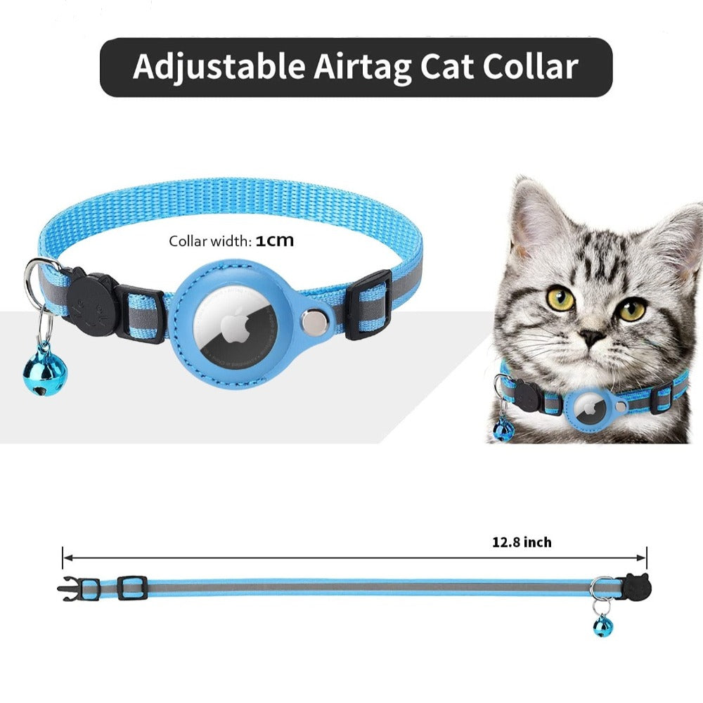 Reflective Airtag Case Collar for Cats and Dogs - BIT OF THIS BIT OF THAT