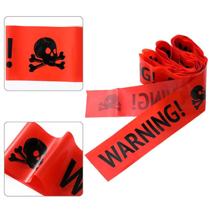 Halloween Warning Caution Tape - Warning Line Halloween Decoration - BIT OF THIS BIT OF THAT