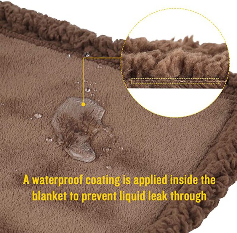 Waterproof Pet Blanket Liquid Pee Proof Dog Blanket for Sofa Bed