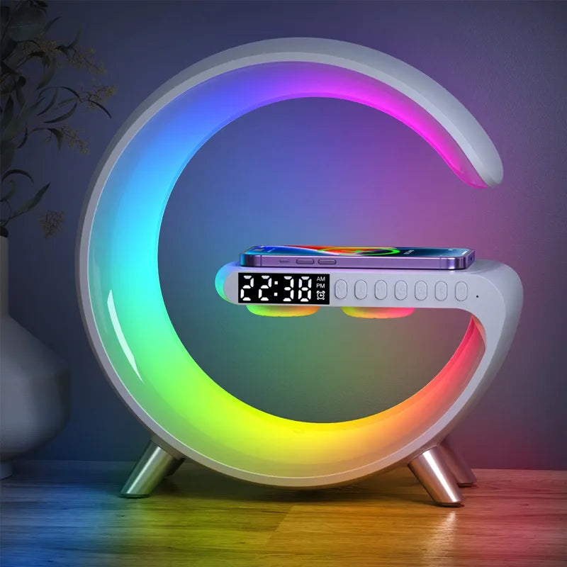 Multifunctional Wireless Charger Alarm Clock Speaker APP Control - BIT OF THIS BIT OF THAT