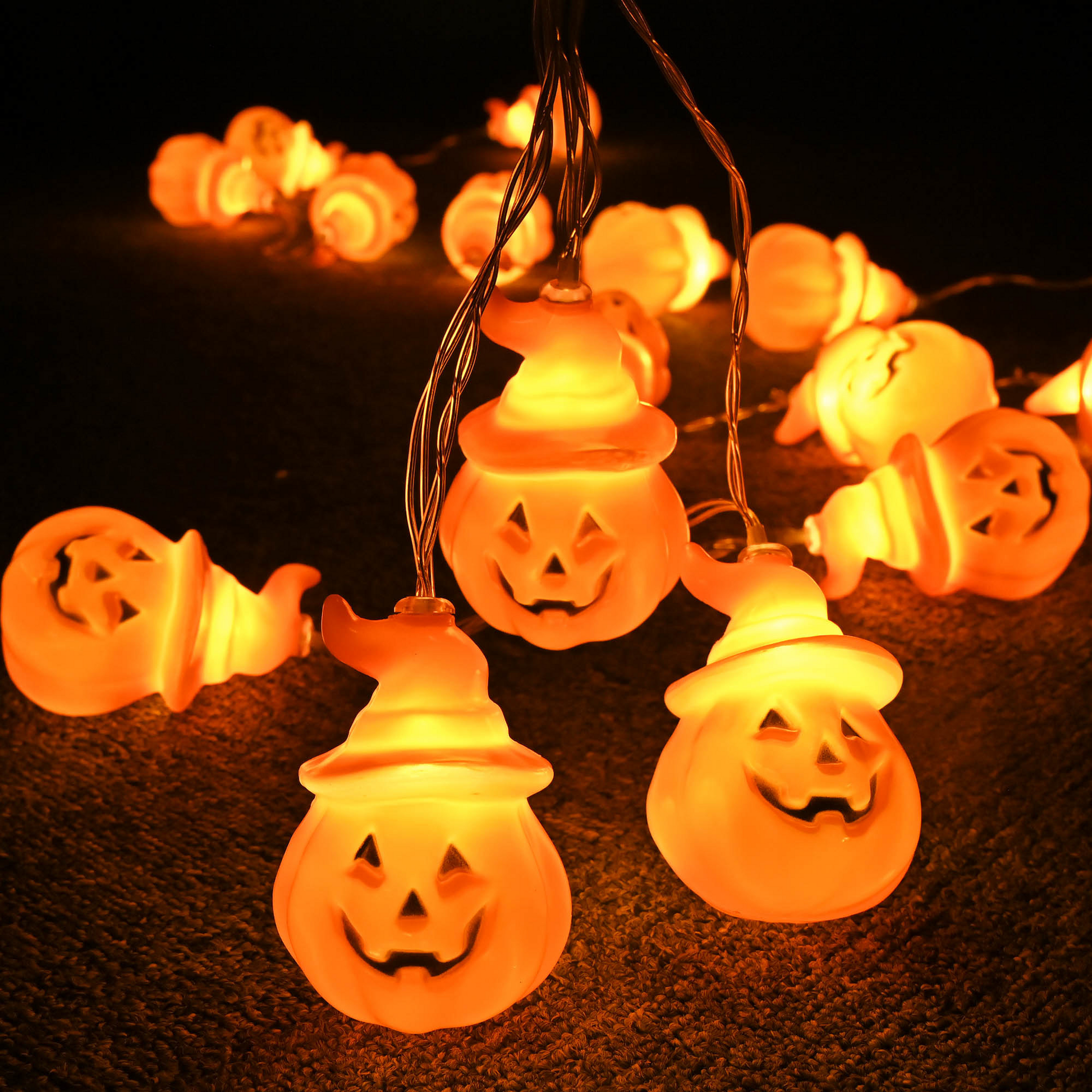 Home Decor LED Pumpkin Lights Halloween String Lights - BIT OF THIS BIT OF THAT