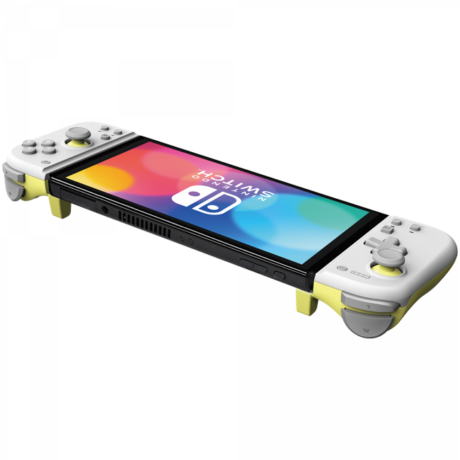 HORI Split Pad Compact - Light Gray/Yellow - BIT OF THIS BIT OF THAT