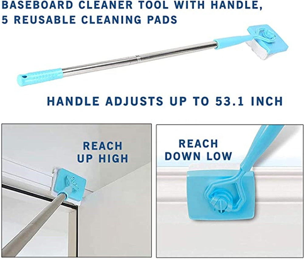 Baseboard Buddy Retractable Household Universal Cleaning Brush Mop - BIT OF THIS BIT OF THAT