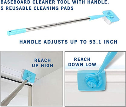 Baseboard Buddy Retractable Household Universal Cleaning Brush Mop - BIT OF THIS BIT OF THAT