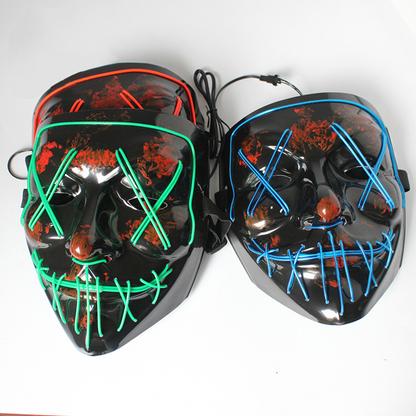 Cosplay Halloween Neon Mask Led Glow Mask - BIT OF THIS BIT OF THAT