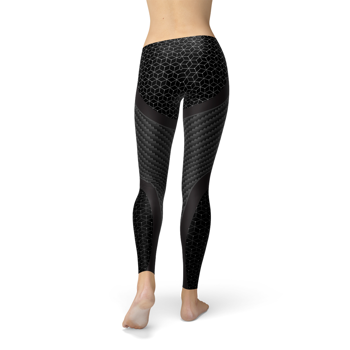 Womens Carbon Fiber Sports Leggings - BIT OF THIS BIT OF THAT