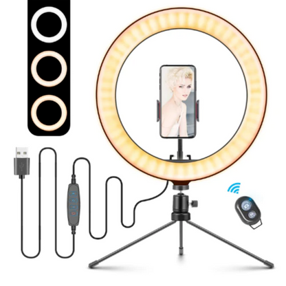 10" Table Top Selfie LED Lamp - BIT OF THIS BIT OF THAT