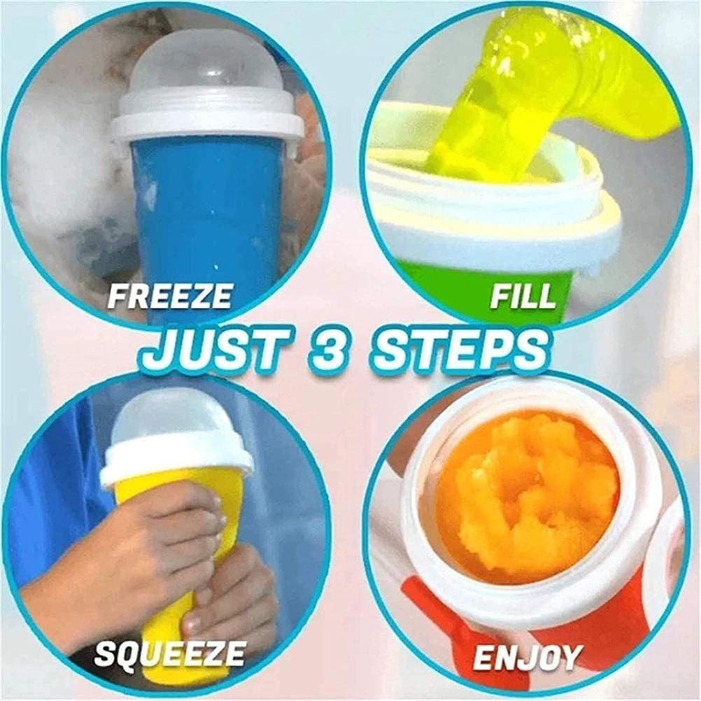 Slushy Maker Portable Travel Ice Cup Homemade Freeze Drinks Cup - BIT OF THIS BIT OF THAT