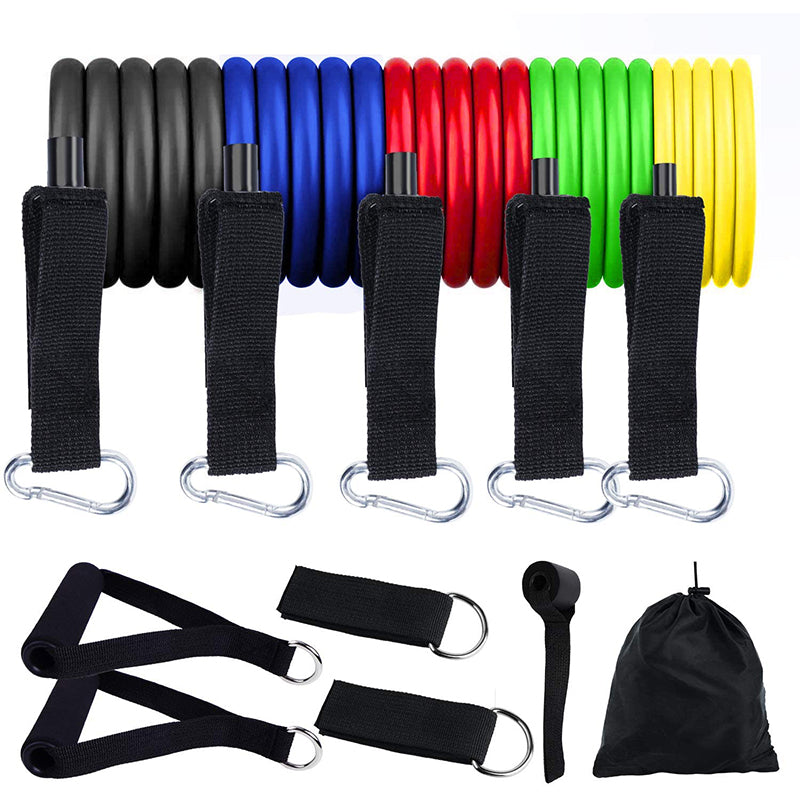 11Pcs Fitness Equipment Resistance Band Set - BIT OF THIS BIT OF THAT