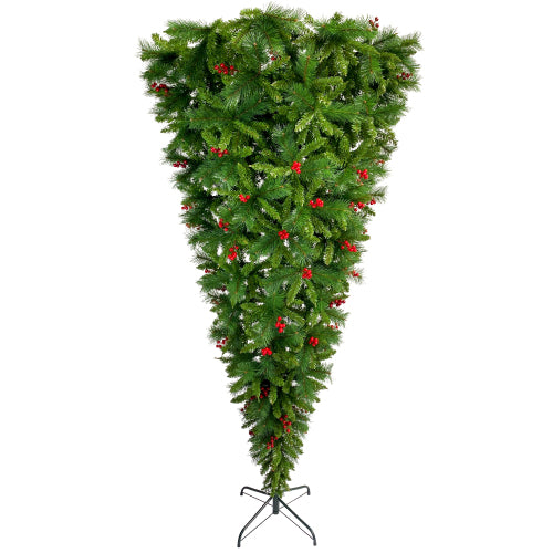 Upside Down Christmas Tree1500 branch tips with Red Artificial Berries - BIT OF THIS BIT OF THAT