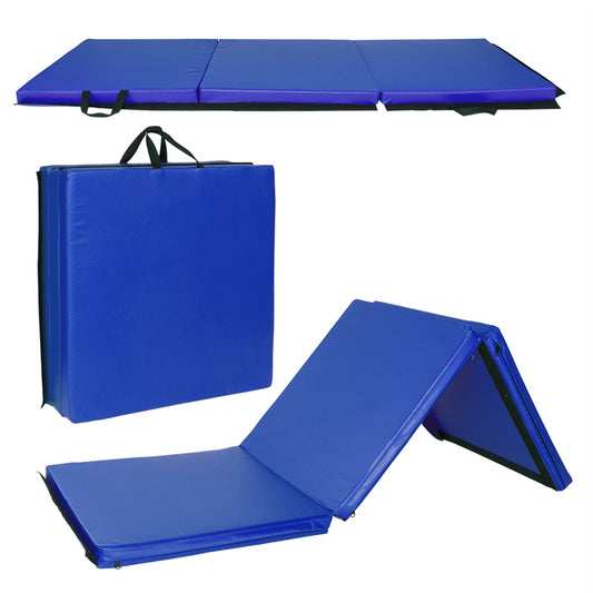 55"x24"x1.2" Tri-fold Gymnastics Yoga Mat with Hand Buckle - BIT OF THIS BIT OF THAT