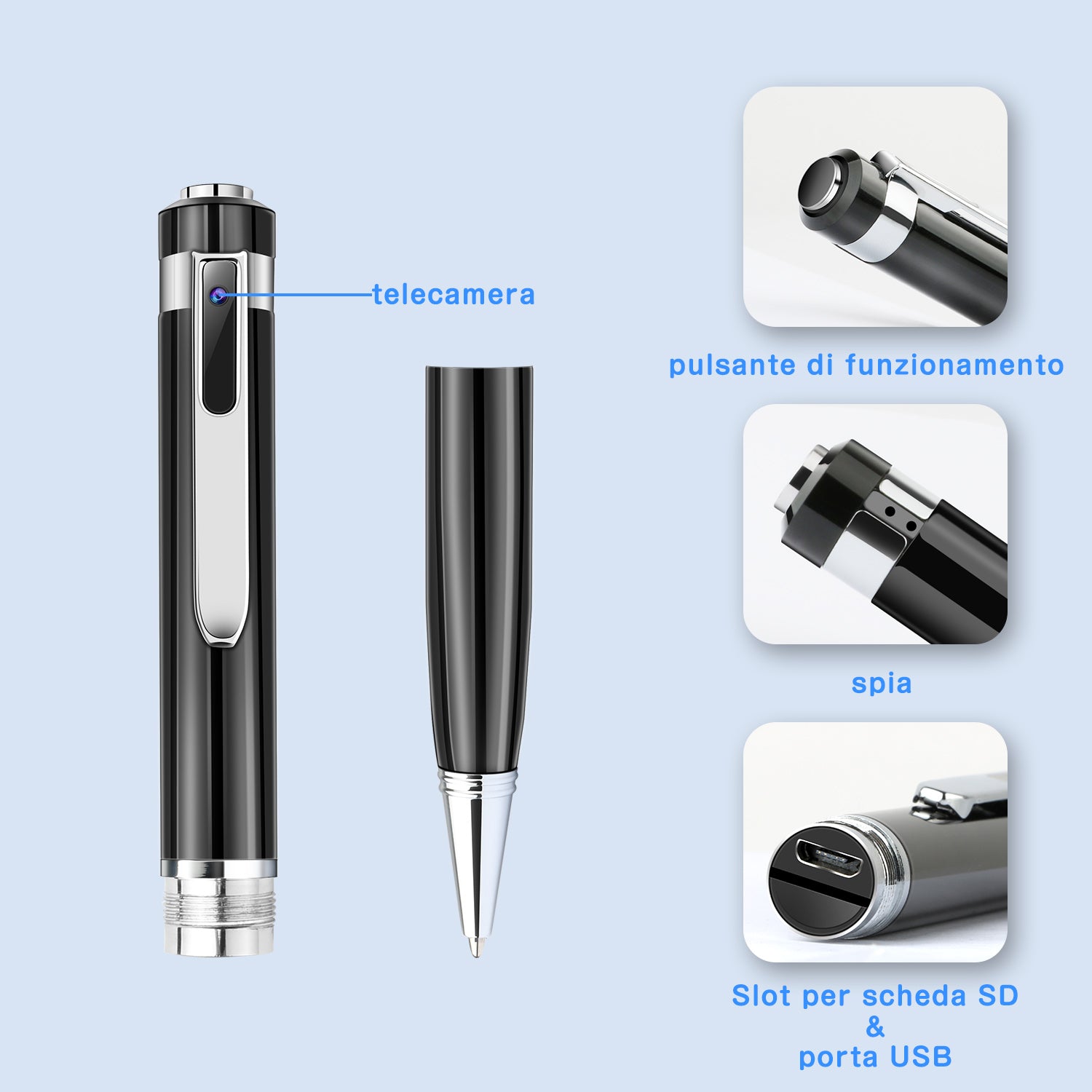 1080P HD Mini Camcorder Sports DV DVR Camcorder Hidden Camera Pen - BIT OF THIS BIT OF THAT