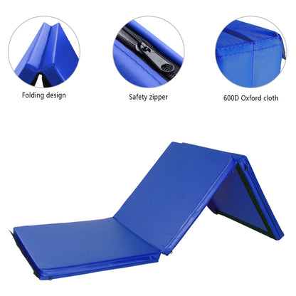 55"x24"x1.2" Tri-fold Gymnastics Yoga Mat with Hand Buckle - BIT OF THIS BIT OF THAT