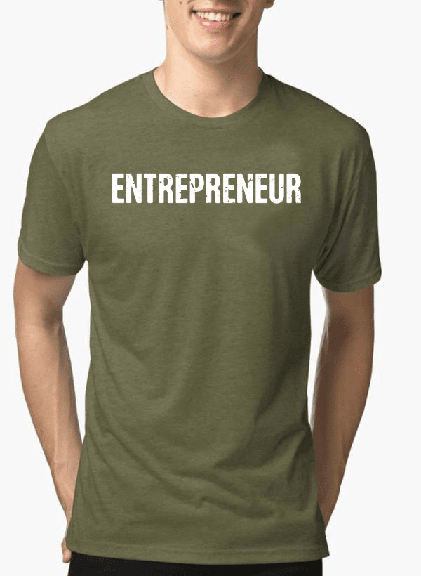 Entrepreneur Half Sleeves Melange T-shirt - BIT OF THIS BIT OF THAT