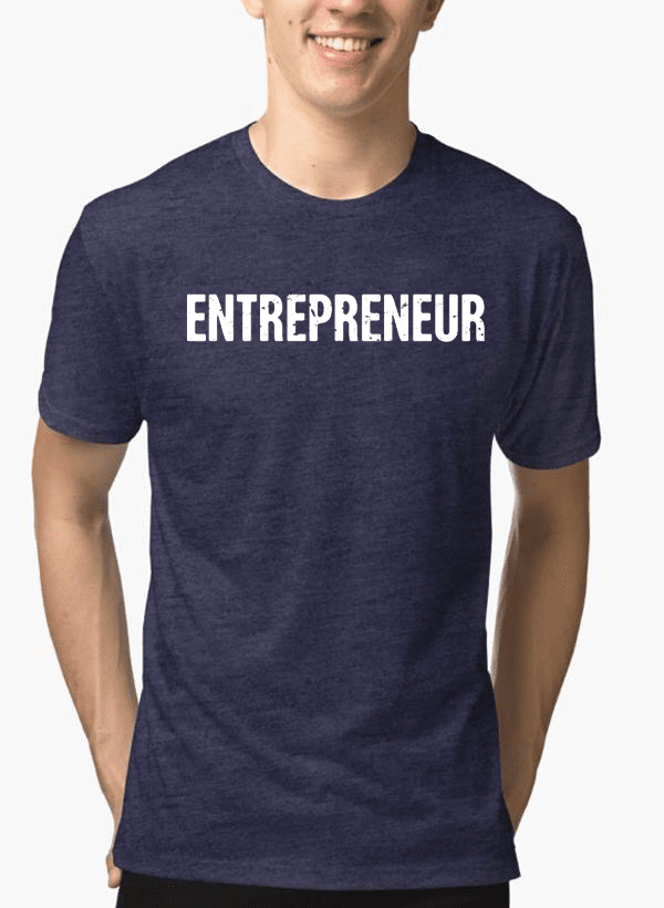 Entrepreneur Half Sleeves Melange T-shirt - BIT OF THIS BIT OF THAT