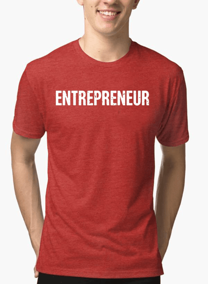 Entrepreneur Half Sleeves Melange T-shirt - BIT OF THIS BIT OF THAT