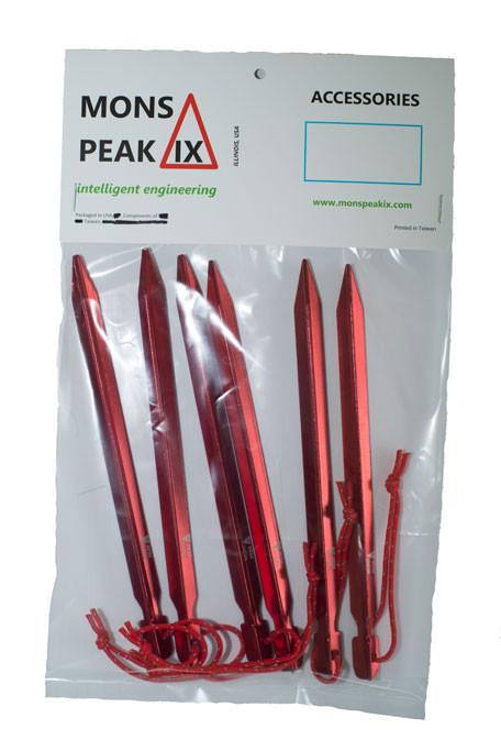 Tent Stakes, Y HA 7075 Al, (6 Pack) - BIT OF THIS BIT OF THAT