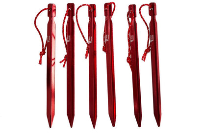 Tent Stakes, Y HA 7075 Al, (6 Pack) - BIT OF THIS BIT OF THAT