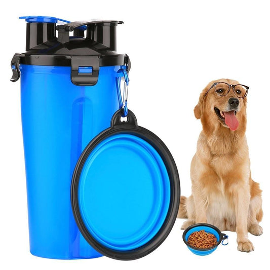 2 in 1 Dog Drinking Water Bottle with Bowls - BIT OF THIS BIT OF THAT