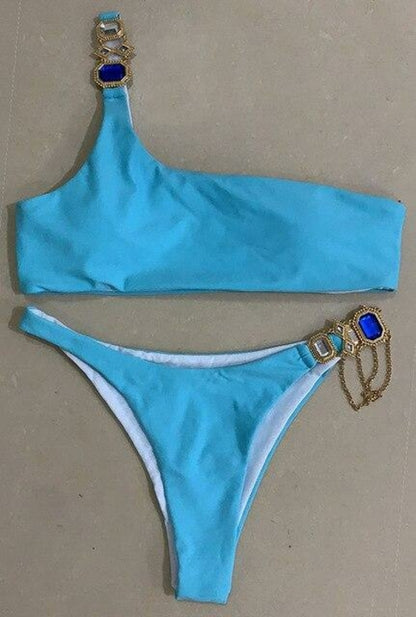 Bikini Jewelled Rhinestones Luxury Diamond Bikini Women Swimwear - BIT OF THIS BIT OF THAT