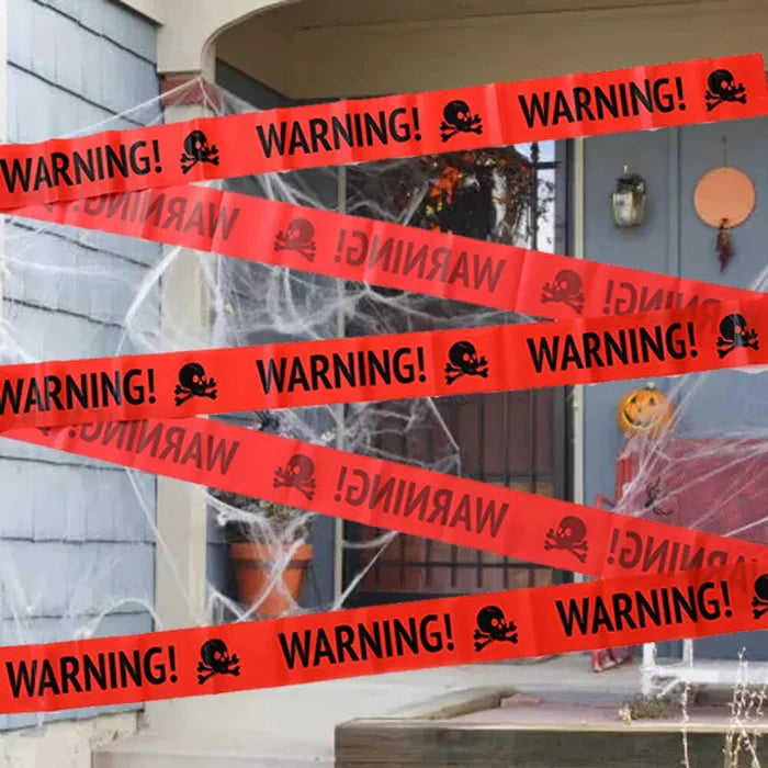 Halloween Warning Caution Tape - Warning Line Halloween Decoration - BIT OF THIS BIT OF THAT